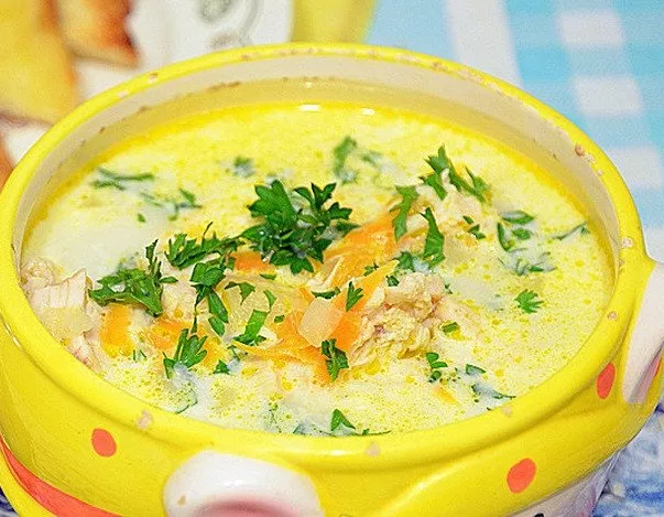 Сырный суп по‑французски