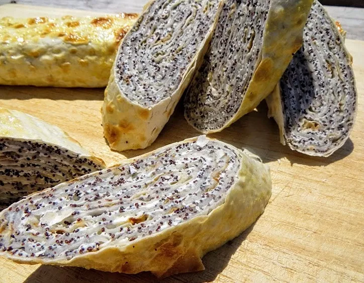 Маковый десерт из лаваша